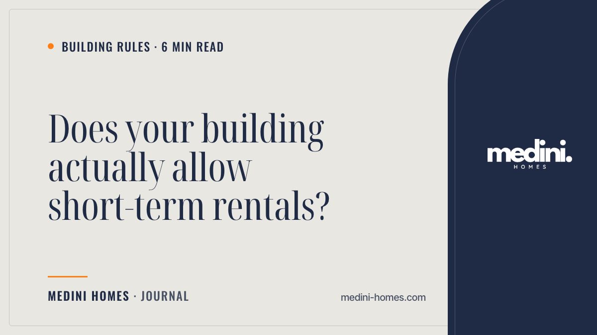 Does Your Dubai Building Allow Short-Term Rentals? NOC Guide