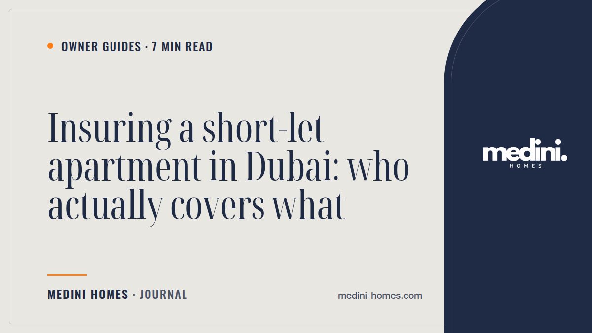 Who Insures What on a Dubai Short-Let Apartment?