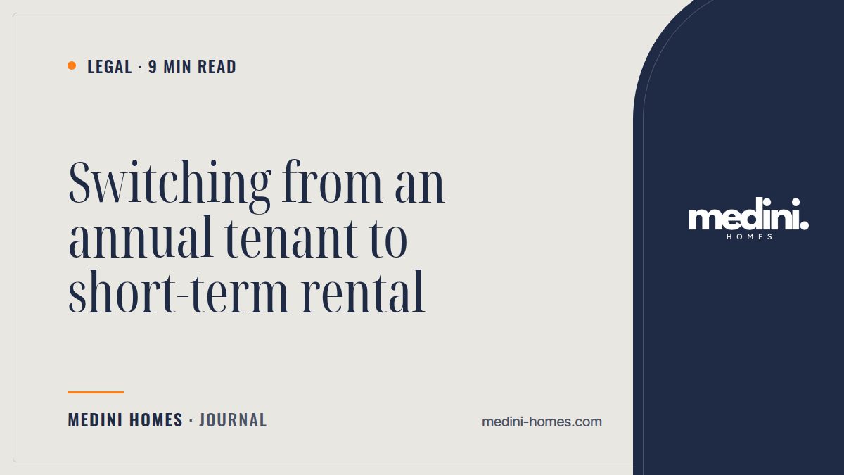 Switching From Annual Tenant to Short-Term Rental in Dubai
